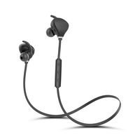Bluetooth Headphones, Best Wireless Sports Earphones w/Mic HD Stereo Sweatproof Earbuds Noise Cancelling Headsets for Gym Running Workout 8 Hour Battery (Black)