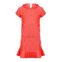 DAYU Girls' Terry Hooded Swimsuit Coverups Swim Beach Cover Up Dress 7-8