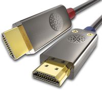 P&A HDMI Fiber Optic Cable 15ft, HDMI 2.0 Cable Supports 4K@60Hz, 4:4:4/4:2:2/4:2:0, HDR, HDCP 2.2, ARC, 3D, High Speed 18Gbps, Slim and Flexible HDMI Active Optic Cable