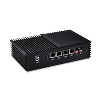 QOTOM Q335G4 with Intel Core i3 5005u Processor Dual core 2.0 GHz,8G RAM 64G SSD,4 ethernet LAN Fanless Mini PC Support OPNsense Linux