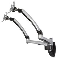 Cotytech MW-GSDA Dual Apple Wall Mount Spring Arm - Silver