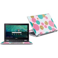 MightySkins Skin Compatible with Acer Chromebook Spin 11" CP311 - Golden Bubbles | Protective, Durable, and Unique Vinyl Decal wrap Cover | Easy to Apply, Remove, and Change Styles | Made in The USA