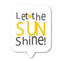 Let The Sun Shine Sticker Inspirational Stickers - 2 Pack - Laptop Stickers - 2.5" Vinyl Decal - Laptop, Phone, Tablet Vinyl Decal Sticker (2 Pack) S82326