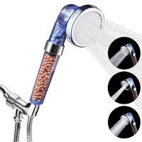 Luxsego Ionic Shower Head with Replacement Hose and Holder, High Pressure & Water Saving Showerhead for Best Shower Experience, Anion Energy Ball Handheld Shower for Dry Hair & Skin SPA