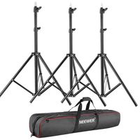 Neewer 3 Pieces 75"/6 Feet/190CM Photography Light Stands Kit with 31"/80cm Light Stand Bag for Reflectors, Softboxes, Lights, Umbrellas, Backgrounds