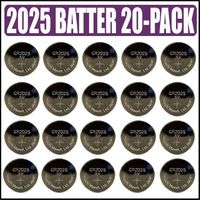 Top Brand CR2025 3 Volt Lithium Battery 20 Pack
