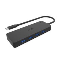 USB C Hub 7-Port, ICZI Type C to USB 3.0 Hub Compatible with Thunderbolt 3 Port for Chromebook Pixel, MacBook Pro, ASUS U4100, Lenovo Yoga 900, Dell XPS15(2017) and More - Black