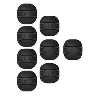 RION TECH Cable Clips & Cord Management System, Cable Management,Cord Organizer,Desktop Cable Organizer & Computer, Electrical, Charging or Mouse Cord Holder,Cordies Desktop (Black)(8 pcs)