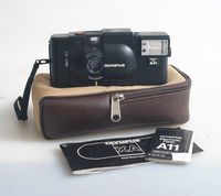 OLYMPUS XA 35MM RANGEFINDER FILM CAMERA WORKING WITH MANUAL, FLASH AND CASE
