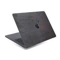 Woodcessories - Skin Compatible with MacBook Made of Real Slate Stone, EcoSkin (MacBook 15 Pro Touchbar (from 2016), Volcano Black)