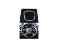 Car Steering Wheel Sticker, Car Badge Emblem Logo Accessories Fit for Audi Models A3 A4 A5 A6 S4 Q3 Q5 Q7 (Silver)
