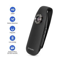 Alyduow Body Camera 1080P HD Adsorption Mini Camera Wearable Security Camera for Driving Recorder Motorcycle Recorder Bicycle Recorder Travel Recorder