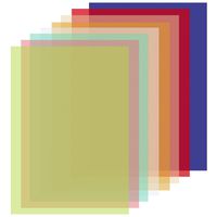 Ruisita 40 Sheets 8 Colors Vellum Paper 8.5 x 11 Inches Colored Paper Translucent Sketching Paper Tracing Paper for Printing, Scrapbook Pages, Invitations, Crafts, Cards (Multicolor B)