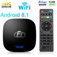 Android 8.1 TV Box,Smart Android Box 2+16GB ROM Amlogic S905W Media Player,Support 2.4GHz WiFi 3D/1080P/4K Android Box with Remote Control