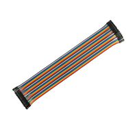 uxcell Female to Female 40Pin Breadboard Jumper Wire 2.54mm Pitch Ribbon Cable 31cm Long