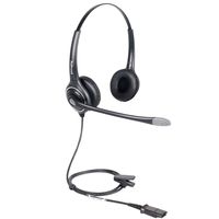 VoiceJoy Binaural Headset with Noise Cancelling Microphone with QD(Quick Disconnect),Compatible with VoiceJoy and Plantronics QD Quick Disconnect Connector