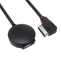 JSER Media in AMI MDI to Bluetooth Audio Aux & USB Female Adapter Cable for Car VW Audi A4 A6 Q5 Q7 Late Than 2009