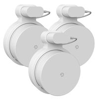 Google WiFi Wall Mount, COOLWUFAN Outlet Mount Holder Bracket Hanger for Google WiFi Router and Google Mesh with Cord Management, No Messy Wires or Screws (White (3 Pack))