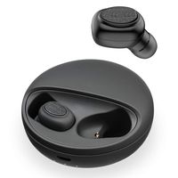 JUNWER Mini Bluetooth Earbuds - True Wireless Earbuds Bluetooth with Charging Case, in-Ear Headphones Fits Samsung/LG/iPhone/Huawei/BlackBerry, Black
