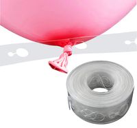KINGGRID Balloon Deco Strip for Party, Clear, 16.5'