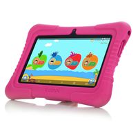 Ainol Q88X 7" Display Kids Tablet Android 8.1 RK3126C Quad Core 1GB+16GB WiFi Table Kid-Proof Shock-Proof Silicone Case Kickstand Available with iWawa for Kids Education Entertainment (Pink)
