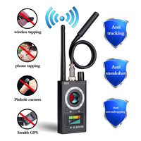 Anti Spy Detector, RF Detector & Camera Finder, Bug Detector, Upgraded RF Signal Detector, FEEKE GSM Tracking Device for Wireless Audio Bug Hidden Camera Detector (Black)