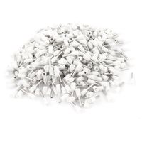 uxcell Wire Crimp Insulated Ferrule Pin Cord End Terminal AWG18 with 550 Piece, White