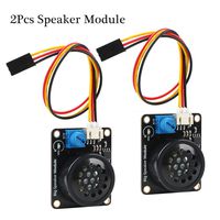 2Pcs Speaker Module, Electronic Building Block Big Speaker Module with PH2.0 to Dupont 3P 20cm Cable Amplifier Music Player for Arduino