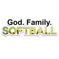 Decal Serpent God Family Softball Color Vinyl Sports Car Laptop Sticker - 6"
