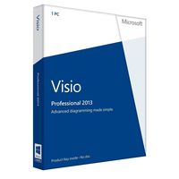 Microsoft Visio Pro 2013  Key Card (No Disc)