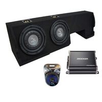 Compatible with 2001-2003 Ford F-150 Super Crew Truck Harmony F104 Dual 10" Sub Box & CXA600.1 (Renewed)