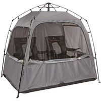 All Weather Pod Sports Tent - Largest Sports Pod Pop Up Tent for Up to 4 People - Pop Up Pod for Rain Wind Cold Bug - Bubble Tent with Clear and Mesh Windows - Soccer Football Baseball Softball Pods