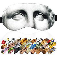 Sleep Mask Masterpieces for Women Men Teens - 100% Soft Cotton - Comfortable Eye Sleeping Mask Night Cover Blindfoldfor Travel Airplane (Alexandros of Antioch, Plastic Pack)