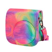 Tiessic Instax Mini 9 Camera Case Compatible with Fujifilm Instax Mini 9 Mini 8 Mini 8+ Camera with Shoulder Strap and Pocket - Oil Paint
