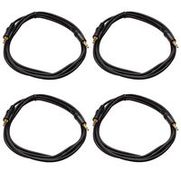Seismic Audio SA-iE6-4Pack 6-Inches Stage and Studio Patch Cable