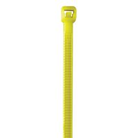 Aviditi Nylon Cable Tie, 8" L x 0.14" W, Fluorescent Yellow, Case of 1000 (CT444J)