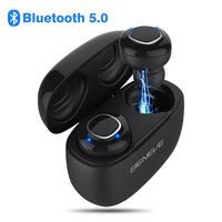 Ture Wireless Earphone, Bluetooth 5.0 TWS Mini in-Ear Earbuds, Deep Bass 4H Playtime 3D Stereo Sound Sport Headset with Mic Portable Charging case widely Compatible with All Bluetooth Devices (Black)