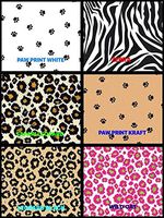 Verazui paw Print Kraft Pack of 24 Animal Print Gift Grade Tissue Paper Sheets 20" x 30"