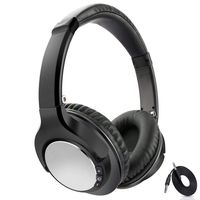 Bluetooth Headphones Over Ear, Zintou Hi-Fi Stereo Wireless Headset Foldable Noise Cancelling Soft Earmuffs Microphone Headphones with 3.5mm Backup Wired AUX Cable Wired Mode for PC/Cell Phones
