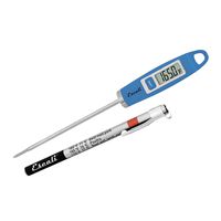 Escali DH1-U Gourmet Digital Stainless Steel Probe Meat Thermometer, Quick Read Measurements, Pocket Sheath w/Cooking Temperatures, -49/392F Degree Range, Blue