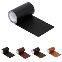 Leather Repair Tape Patch Leather Adhesive for Sofas, Car Seats, Handbags, Jackets,First Aid Patch 2.4X19 (inches) Black