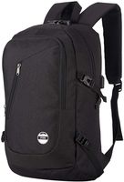 Laptop Backpack,Anti Theft Water Resistant,w/USB Charging Port by PYNS (Black)