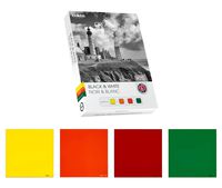 Cokin Square Filter U400-03 Black & White Creative Kit - Includes Yellow (001), Orange (002), Red (003), Green (004) for L (Z) Series Holder - 100mm X 100mm