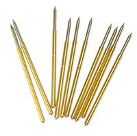 10 Pieces of P100 L:33.3mm Dia.:1.36mm 180g Spring Test Probe Pogo Pin (B1)