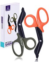 BONTIME Trauma Shears - Premium Quality EMT Shears, Stainless Steel Bandage Scissors for Medical, First Aid, ER, Nurse, Doctor, 7-Inch(2- Pack,
