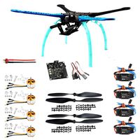 Qwinout S550 DIY RC Quadcopter Drone Unassembly PNF Combo Set KK Multicopter Flight Control (No Battery Remote Controller)