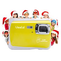 Kids Waterproof Camera, Vmotal Digital Camera for Kids 2.0 Inch TFT Display Children Kids Digital Camera (Yellow)