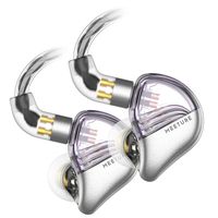 SIMGOT MT3 Hi-Res in-Ear Monitor Headphones, IEM Earphones with Detachable Cable, Noise-Isolating Musician Headset with Dynamic Driver, Design HiFi Earbuds for Smartphones and Audio Players (Purple)