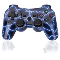PS3 Controller Wireless - OUBANG Best PS3 Remote Sixaxis Control Gamepad for Playstation 3 (Spark Blue)