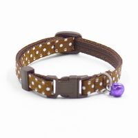 Vovotrade Pet Collars, Cute Bell Collars Small Dog Collar Cat Collars Pet Products (1.019-30CM, Coffee)
